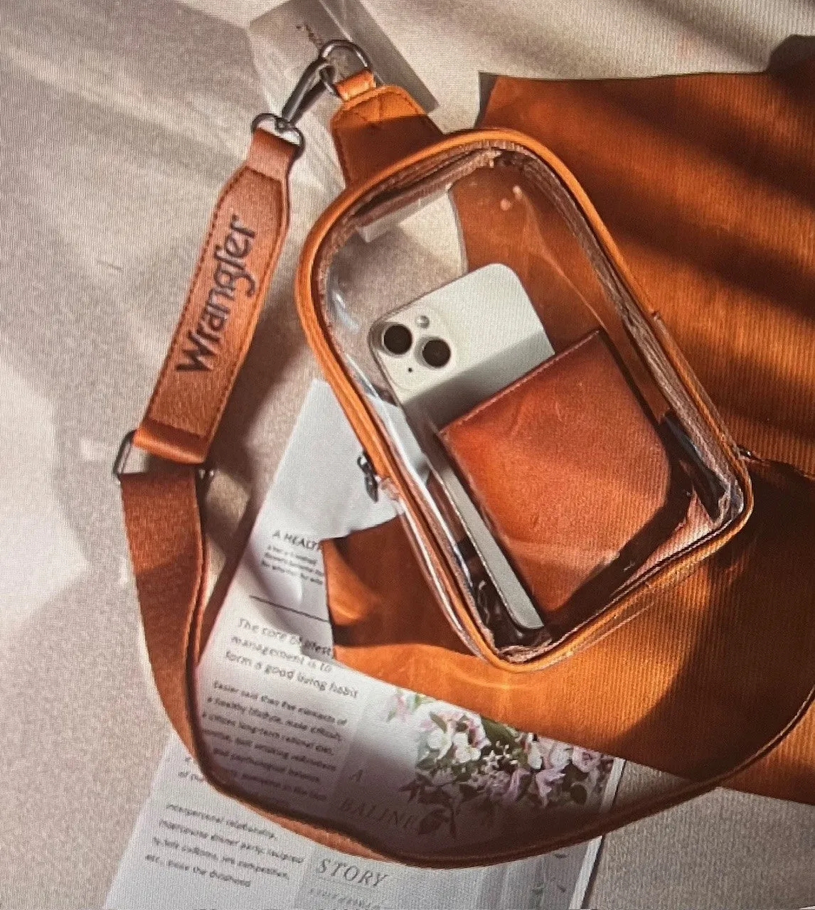 Wrangler Howdy Clear Crossbody Purse