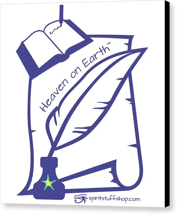 Writer Heaven On Earth - Canvas Print
