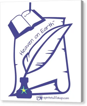 Writer Heaven On Earth - Canvas Print