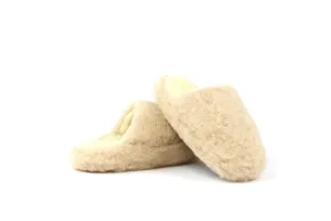 YOKO WOOL MULE SLIPPERS Natural
