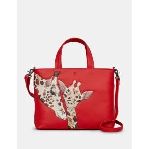 Yoshi Mothers Pride Red Leather Grab Bag