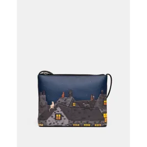Yoshi Stargazing Cats Leather Cross Body Bag