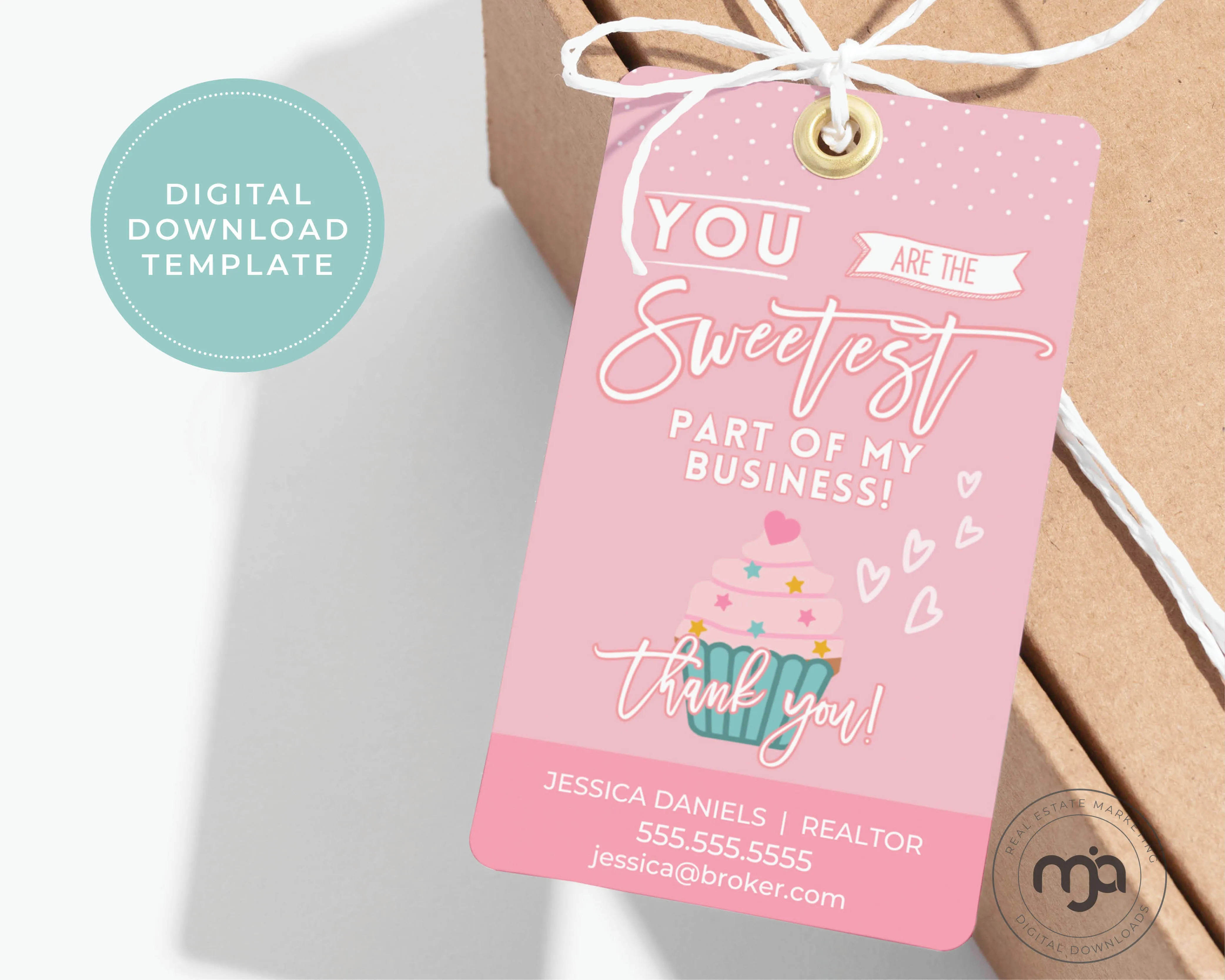 You Are The Sweetest Part Of My Business - Valetine's Day Pop By Gift Tag