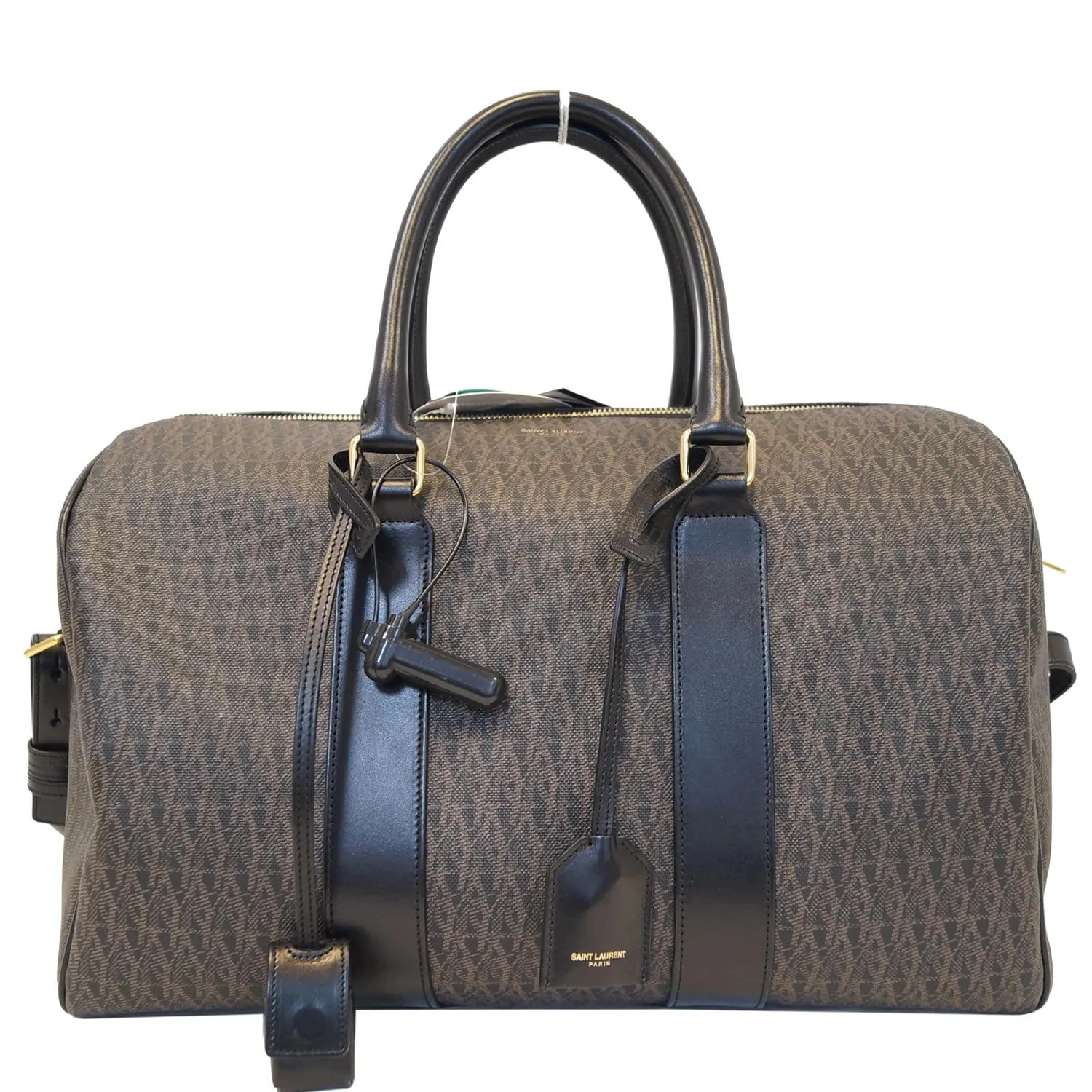 YVES SAINT LAURENT Classic Monogram Weekend/Travel Duffle Bag Dark Brown - Last Call