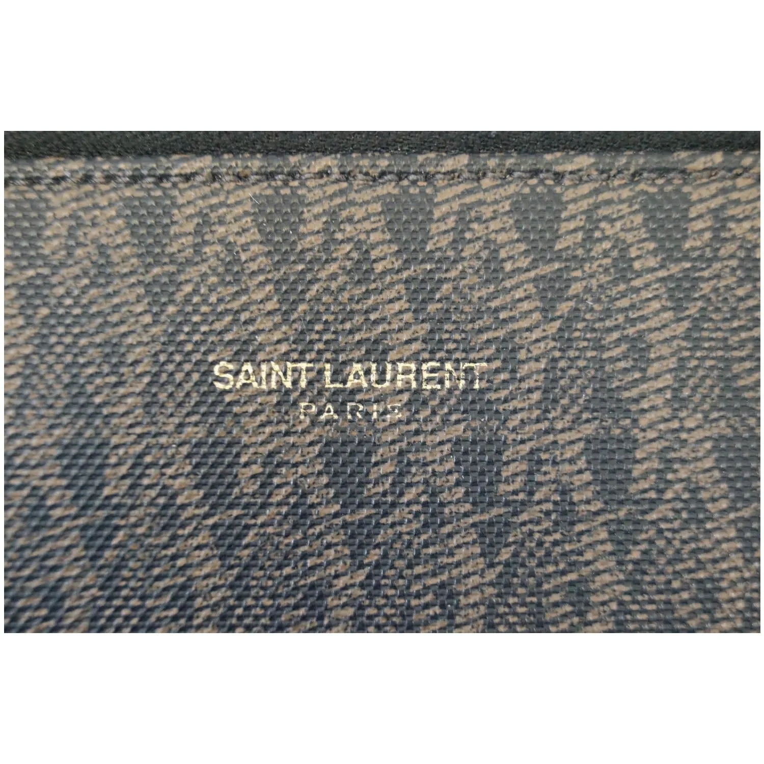 YVES SAINT LAURENT Classic Monogram Weekend/Travel Duffle Bag Dark Brown - Last Call