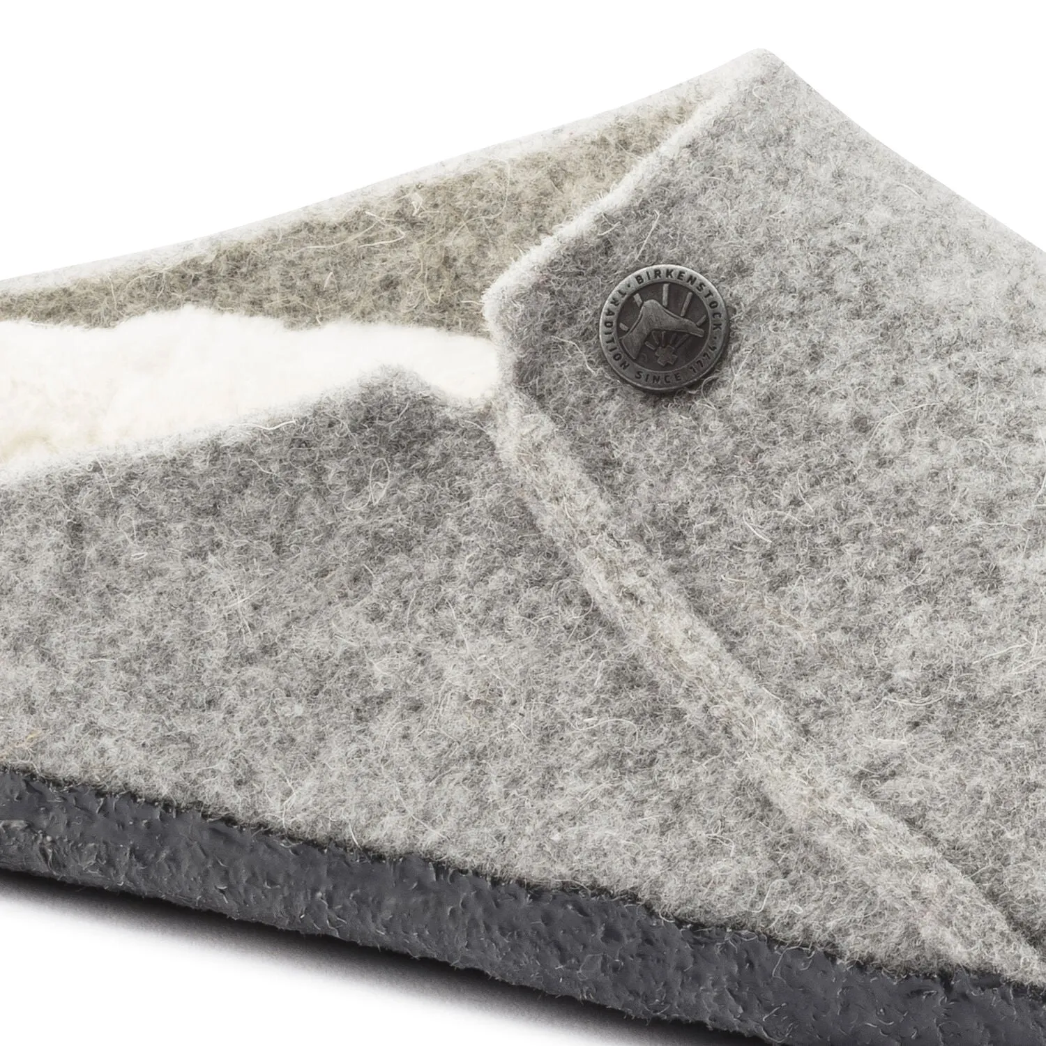 Zermatt Women - Light Grey Wool Felt Shearling||Zermatt pour femmes - Fourrure et feutre de laine gris pâle