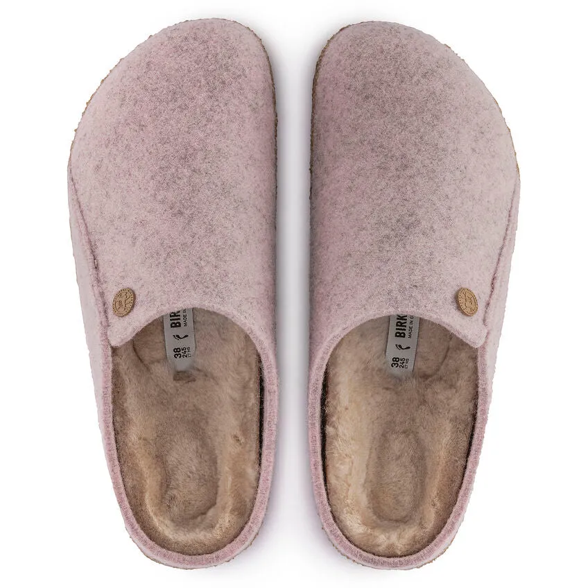Zermatt Women - Light Rose Wool Felt Shearling||Zermatt pour femmes - Fourrure et feutre de laine rose pâle