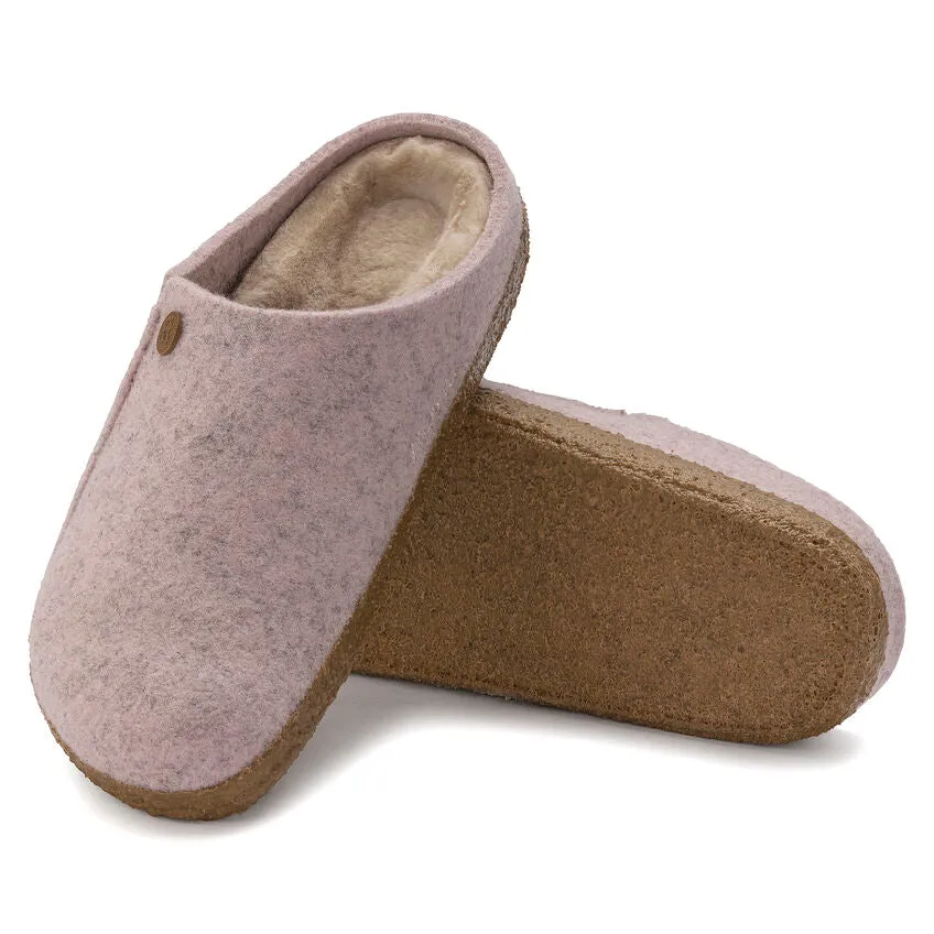 Zermatt Women - Light Rose Wool Felt Shearling||Zermatt pour femmes - Fourrure et feutre de laine rose pâle